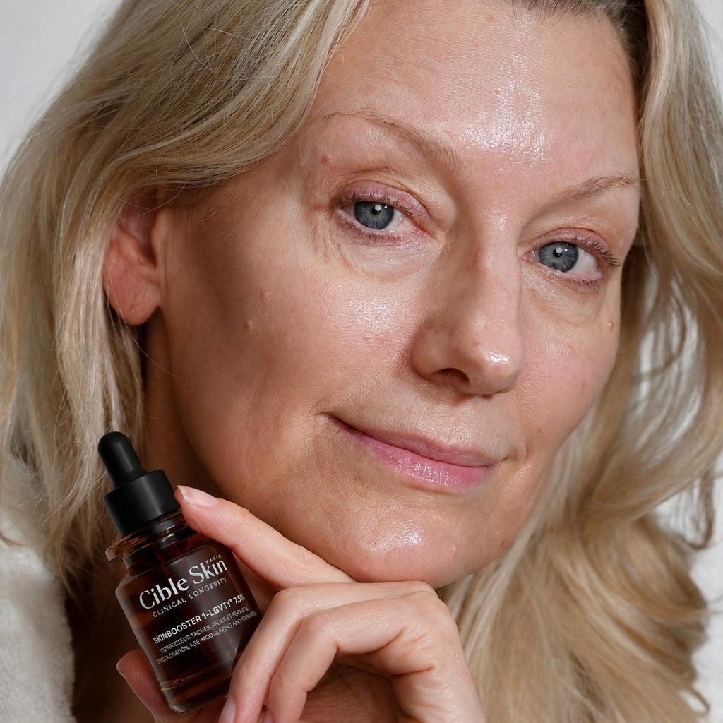Cible Skin model holding Skinbooster 1-LGVTY 7.5%